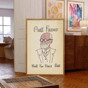 Pink Freud Wish You Were Here Illustration Poster