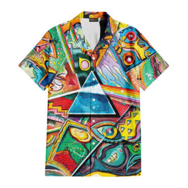 Album Icon The Wall DSOTM Pink Floyd Tropical Plants Hawaiian Shirt