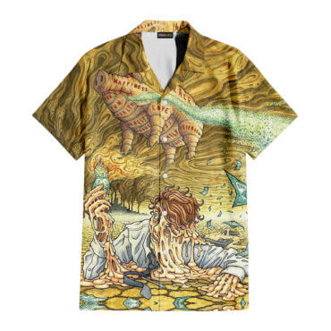 Album Icon The Wall DSOTM Pink Floyd Tropical Plants Hawaiian Shirt