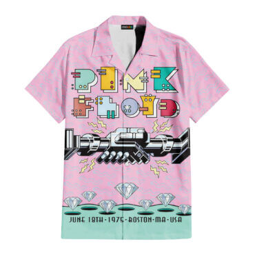 Album Icon The Wall DSOTM Pink Floyd Tropical Plants Hawaiian Shirt