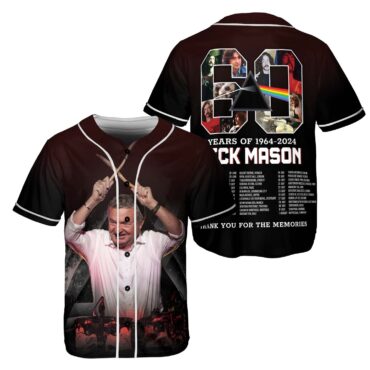 60 Years Of 1964-2024 Nick Mason Baseball Jersey