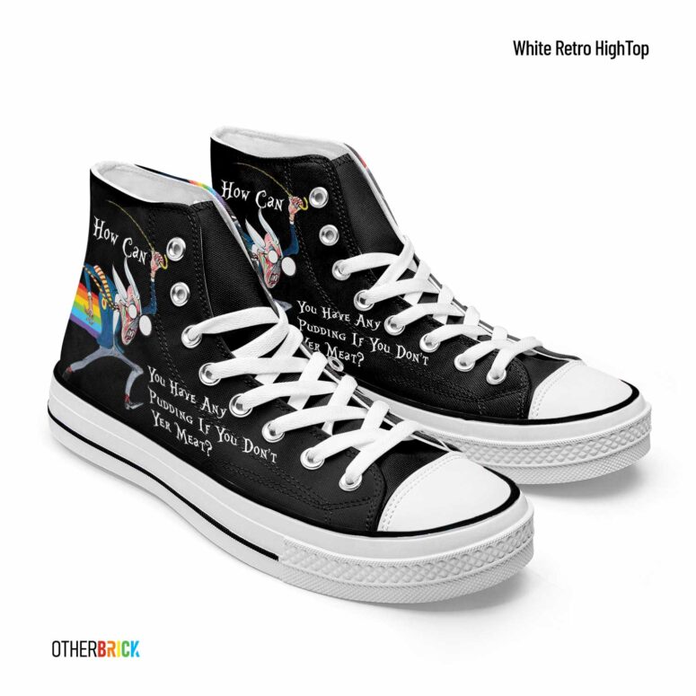 Pink Floyd The Wall How Can You Have Any Pudding DSOTM Canvas Shoes