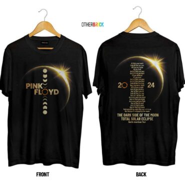 Dark Side of the Moon Pink Floyd The Solar Eclipse Lyric Shirt