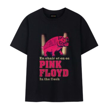 Pig Fly En Chair Et En Os Pink Floyd In The Flesh Concert Shirt