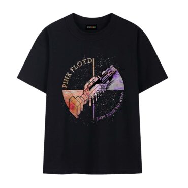 Pink Floyd Wish You Were Here Machine Greeting Orange Shirt