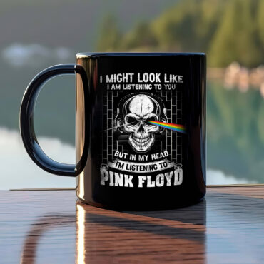 I Might Look Like I Am Listening To You But In My Head I'm Listening to Pink Floyd DSOTM Skull Mug