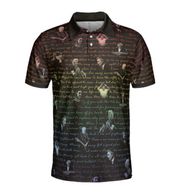 Dark Side Of The Moon Lyrics And Pink Floyd Band Polo Shirt