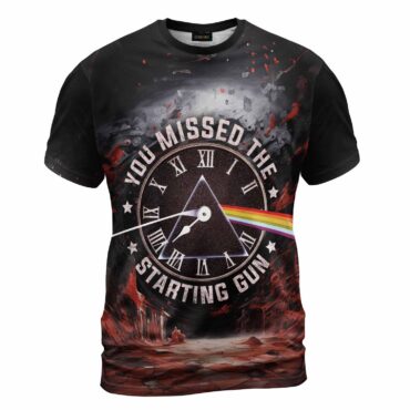 You Missed The Starting Gun Time Lyric x DSOTM Pink FLoyd Shirt