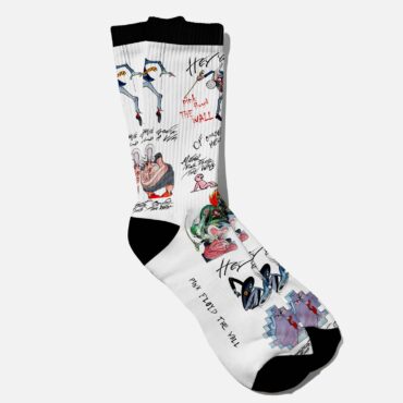 The Wall Wife Mother Teacher Pink Floyd Socks