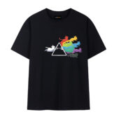 Prisma Rainbow Cats Dark Side Of The Moon Pink Floyd Shirt