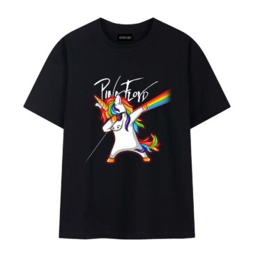 Dabbing Unicorn Dark Side Of The Moon Pink Floyd Shirt