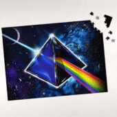 Dark Side Of The Moon Cosmic Prism Rainbow Galaxy Puzzle