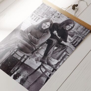 Dave and Rick in London 1970 Poster