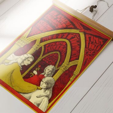 Pink Floyd 1967 Concert Psychedelic Art Teacher Nouveau Style Poster