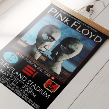 The Division Bell Tour Pink Floyd 1994 Cleveland Concert Poster