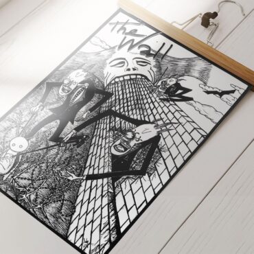 The Wall Teacher Psychedelic Illustrator Poster