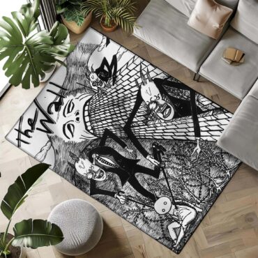 The Wall Teacher Psychedelic Illustrator Rug