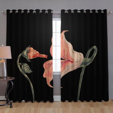 Fecking Flowers Window Curtains