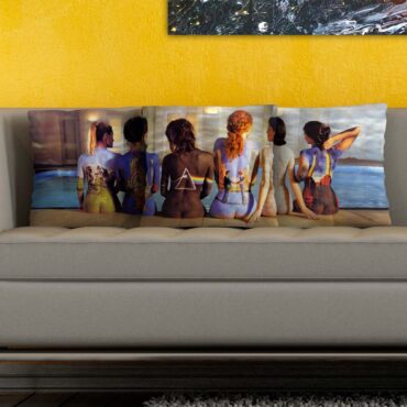 Back Art Body Painting Set 3 Pink Floyd Cushion Pillow