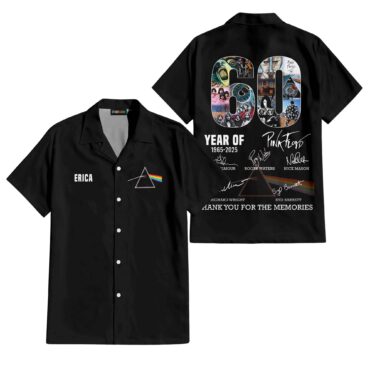 60 Years of 1965-2025 Erica DSOTM Pink Floyd Hawaiian Shirt