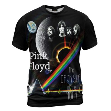 DSOTM Eclipse Heartbeat Pink Floyd Member Shirt