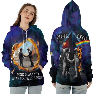 WYWH Burning x DSOTM Astronaut Handshake Galaxy Space Shirt