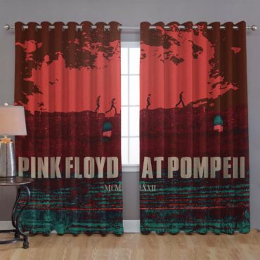 Pink Floyd at Pompeii MCMLXXII Red Window Curtains