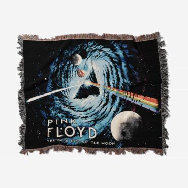 Black Hole Dark Side Galaxy Woven Blanket
