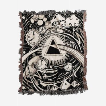 DSOTM Time Division Bell Sketch Artwork Woven Blanket