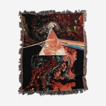 Liquid Dark Side Of The Moon 2 Woven Blanket