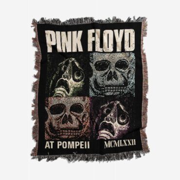 Memento Mori Pink Floyd Live at Pompeii Woven Blanket