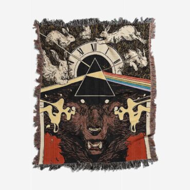 Pink Floyd October 13 1973 Vienna Austria Woven Blanket
