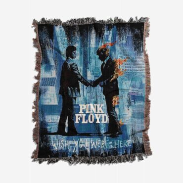 Pink Floyd Wish You Were Here Trippy Woven Blanket