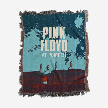 Pink Floyd at Pompeii MCMLXXII Woven Blanket