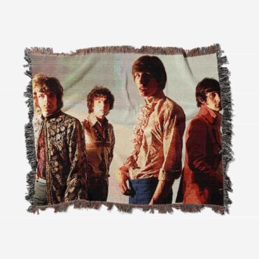 Richard Wright Syd Barrett Roger Waters and Nick Mason in 1970 Woven Blanket