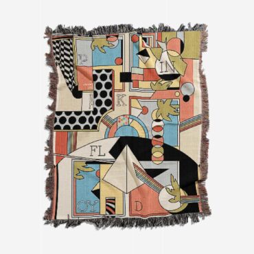 The Dark side Of The Moon Live Debut 50th Anniversary Woven Blanket