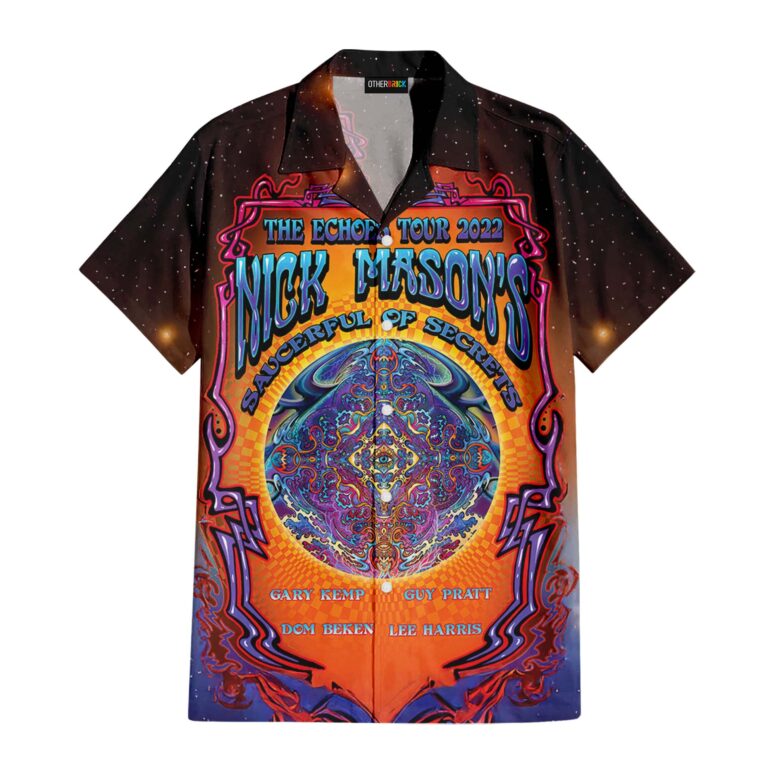 Nick Mason Saucerful of Secrets Set Echoes Tour 2022 Hawaiian Shirt