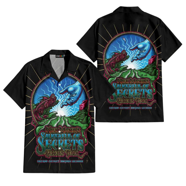 Nick Mason Poster Saucerful Of Secrets Echoes Tour 2022 Hawaiian Shirt