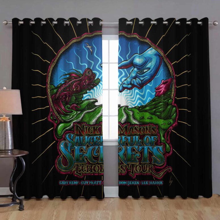 Nick Mason Poster Saucerful Of Secrets Echoes Tour 2022 Window Curtain