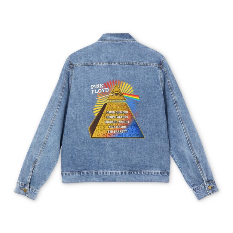 Pink Floyd Eye of Providence Pyramid Vintage Denim Jacket