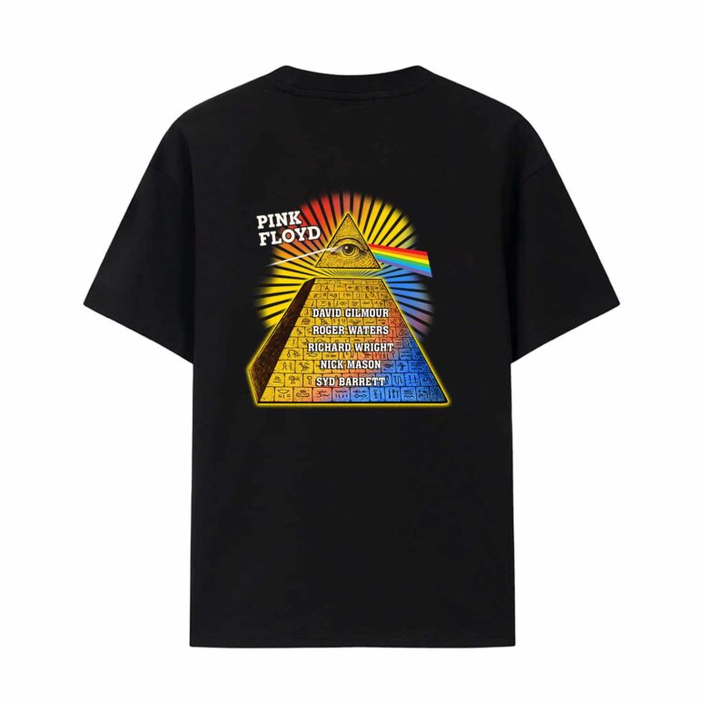 Pink Floyd Eye of Providence Pyramid Vintage Back Print Shirt