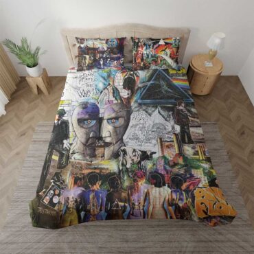 Pink Floyd Psychedelic Rock Album Cover Bedding Set