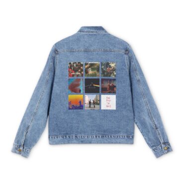 Top 9 Pink Floyd Album Collage Denim Jacket