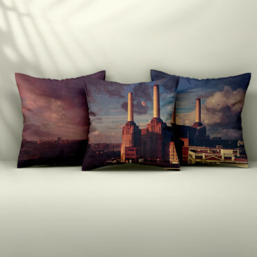 Animals Album Cover Flying Pig Battersea Power Station Set 3 Cushion Pillow