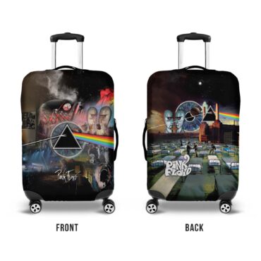 DSOTM Pulse Pink Floyd Album Collection Vintage Luggage Cover