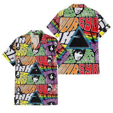 Dark Side Collage Full Color Pink Floyd Hawaiian Shirt