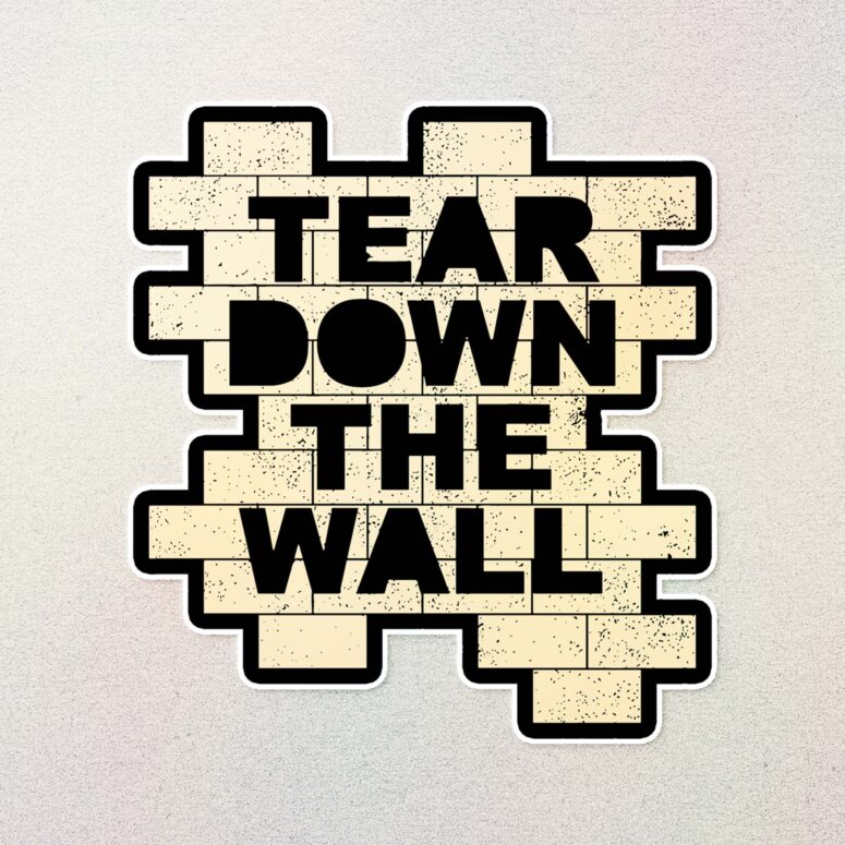 Tear Down The Wall Pink Floyd Car Sticker