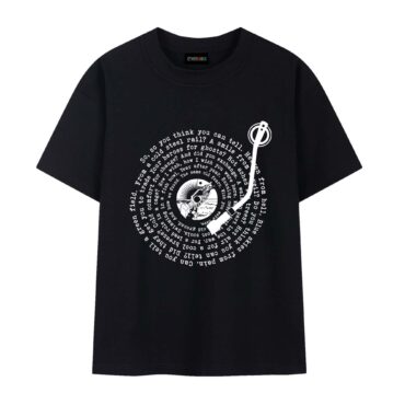 Wish You Were Here Lyric Vinyl Record Retro Shirt
