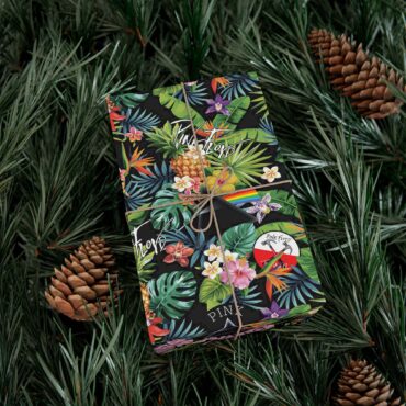 Album Icon The Wall DSOTM Pink Floyd Tropical Plants Wrapping Paper