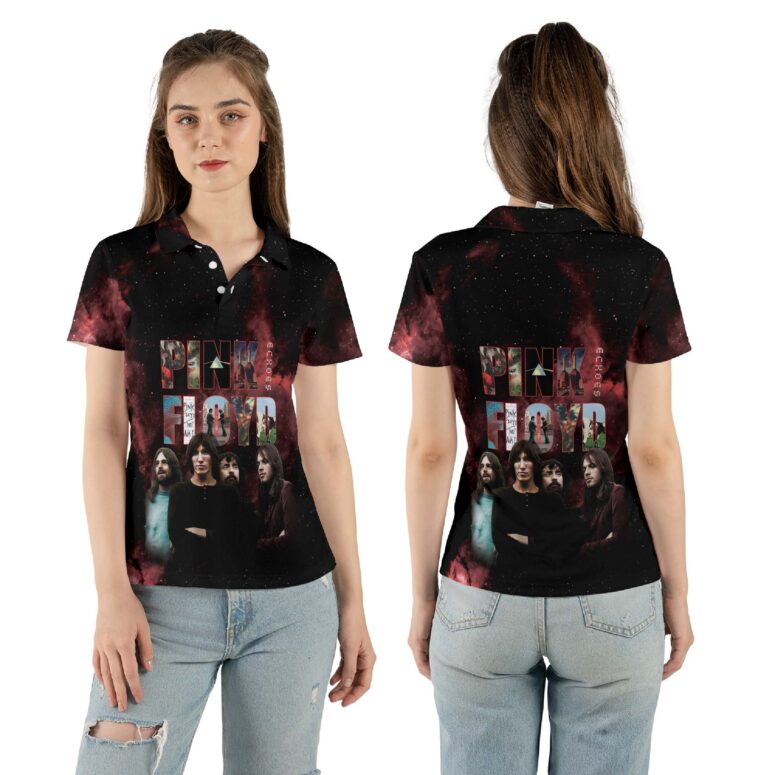 Camiseta Pink Floyd Echoes Album Montage Member Polo Shirt